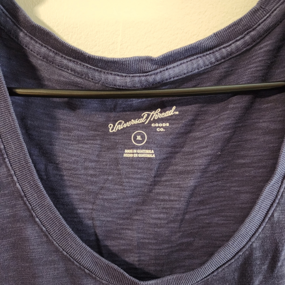 🦋 Women's Blue Moo-Moo Bed Shirt - Picture 3 of 4